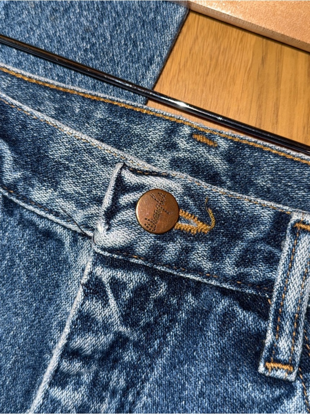 Vintage Wrangler High Rise Women's Blue Denim Jeans - Picture 3 of 7